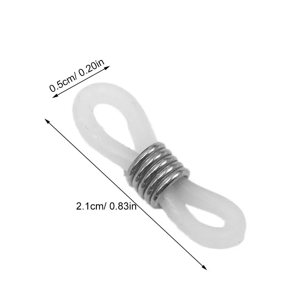 20Pcs Eyeglass Anti-Slip Silicone Rings for Glasses Chain Adjustable Non-Slip Holder Eyeglass Cord Connector Eyeglasses Chain