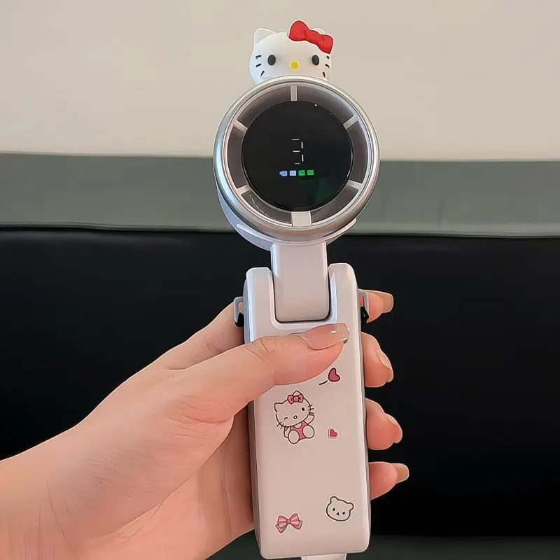 

Kawaii Kt Cat Turbo Fan Usb Powered Handheld Mini Fan Super Quiet for School Office Outdoor Travel