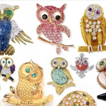 Design Smart Owl Exquisite Stud Earrings Purple Cat Eye Earrings Stylish Animal Earrings