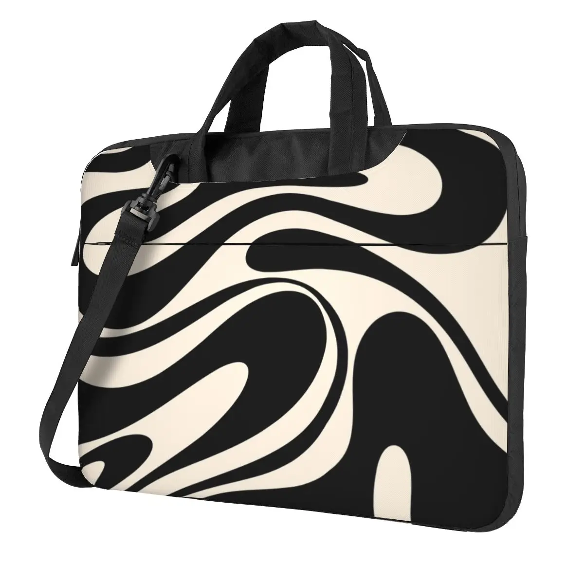 Liquid Swirl Contemporary Abstract Laptop Bag Shockproof Case Computer Bag 13 14 15.6 Crossbody Notebook Pouch For Macbook Pro