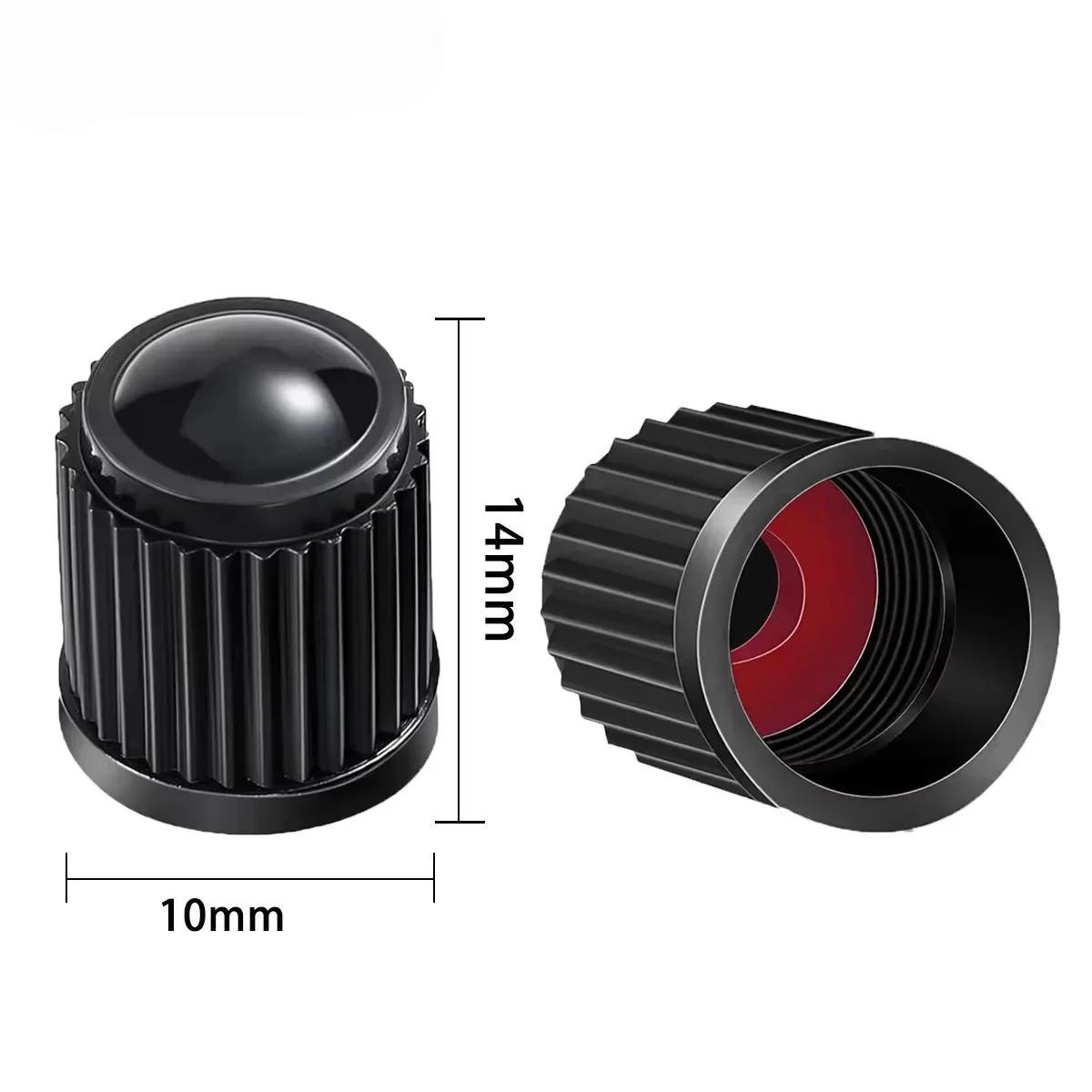 10/20/50/100 PCS Car Valve Cap Plastic Wheel Tire Air Stem Cover Black Tyre Valve Caps for Car Motorcycles Bike Bicycle image 4