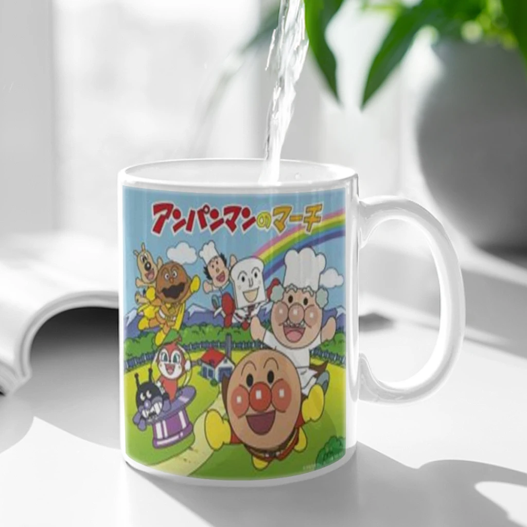 Anime A-Anpanman Classic Vintage Coffee Mug 11oz Fun Ceramic Coffee Tea Cocoa Cup Handle Tea Drink Cup