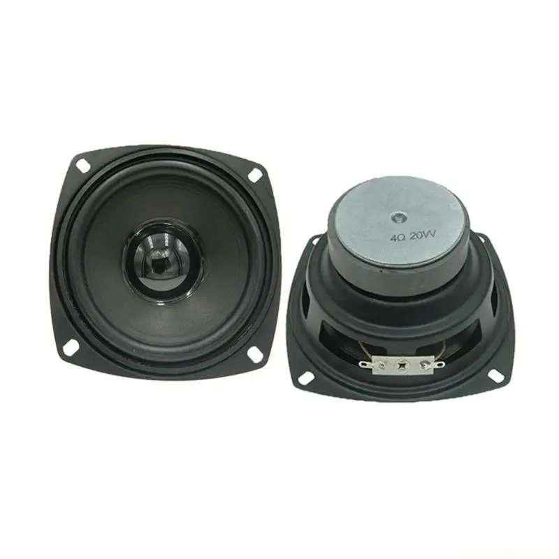 E56B 1Set 4inch Full Frequency Speaker for DIY Projects Low Frequency Tweeters