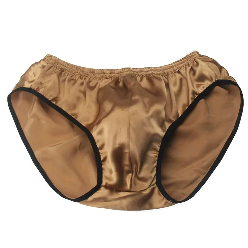 U male panties breathable comfortable male boxer 100% silk panties