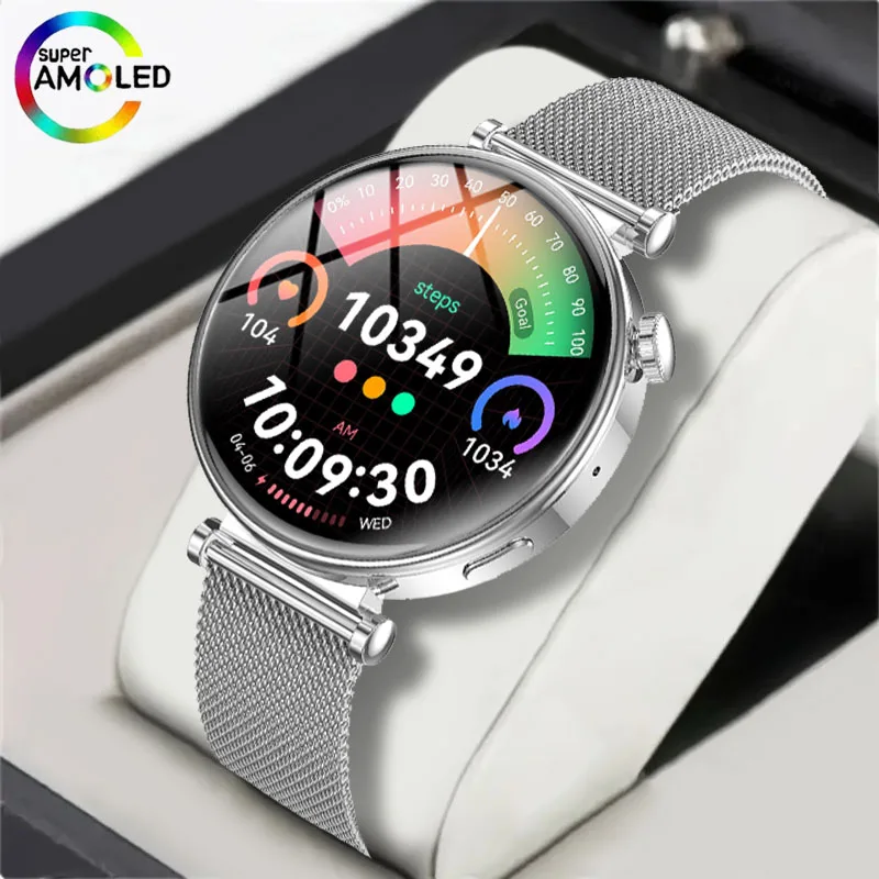 MAOYUAN 2024 New 1.32-inch AMOLED HD Screen 5.3 Bluetooth Call IP68 Waterproof Heart Rate Monitoring Men's Smart New Watch