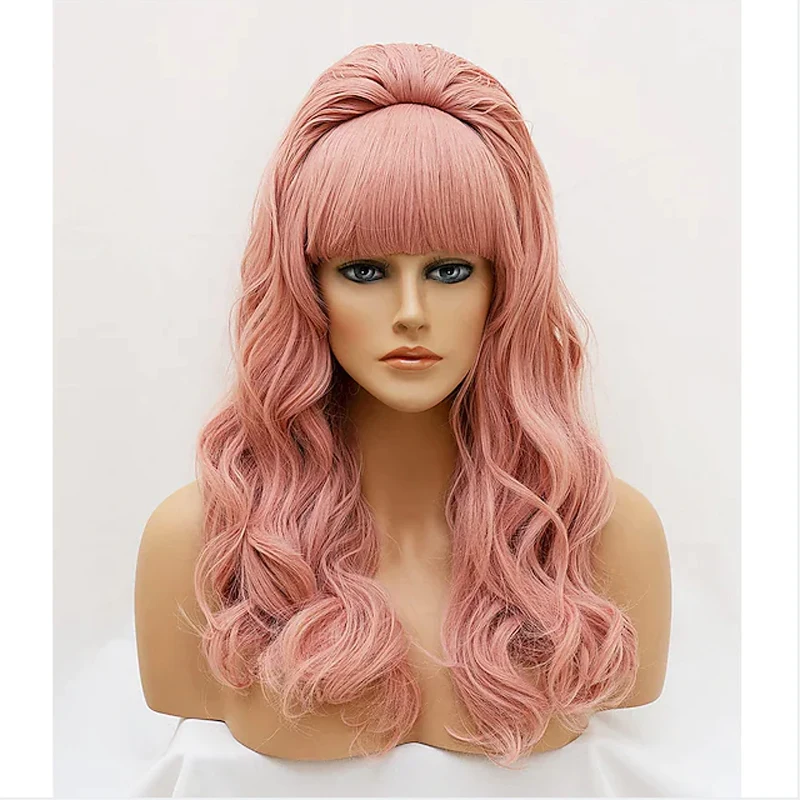 HAIRJOY ​​Synthetische Haar-Bienenstock-Perücke für Damen, lockig, lang, hitzebeständig, Cosplay-Perücken – Detail 5