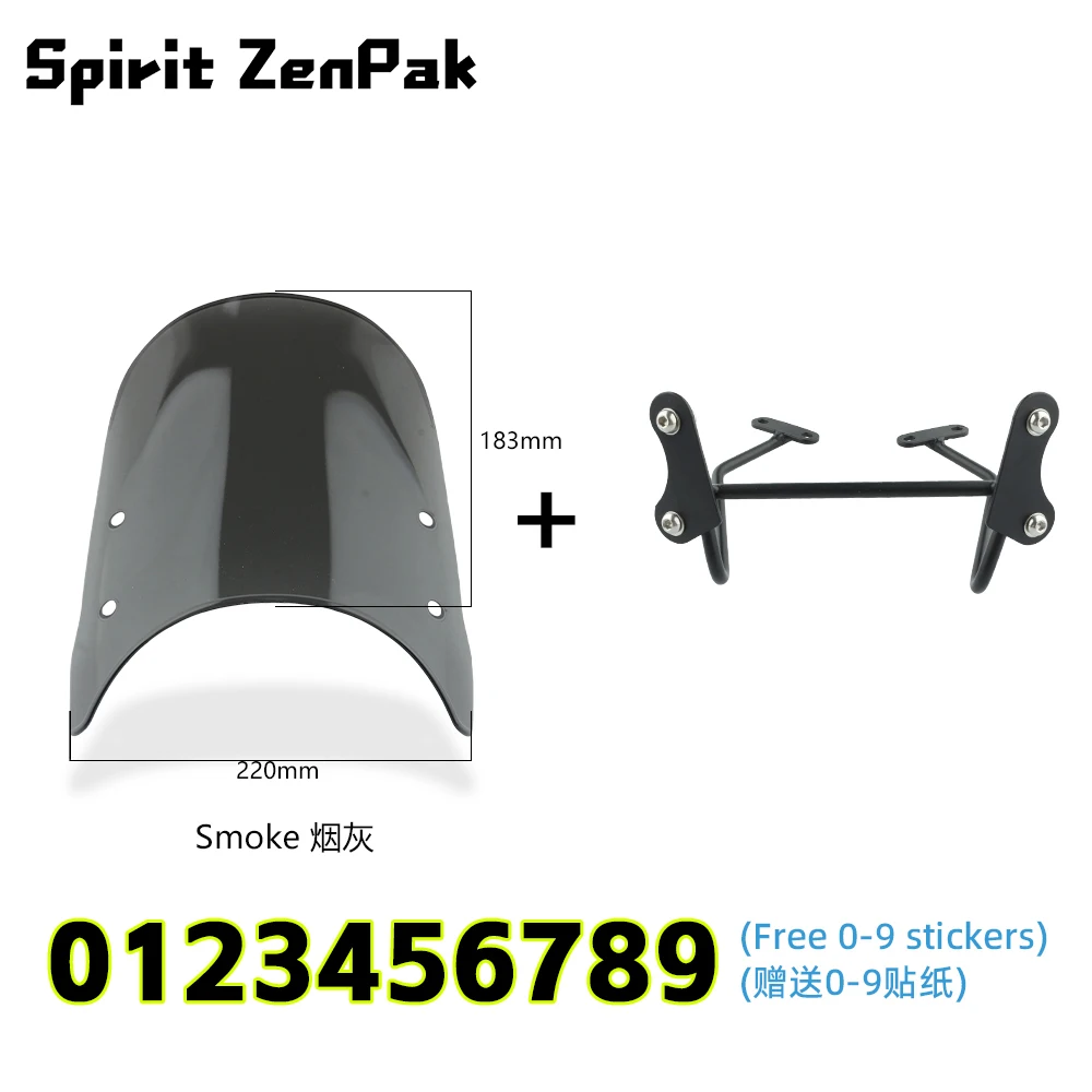 

Motorcycle Windshield Wind Deflector Kit R nineT Option 719 2021-2024 R nineT 2014-2024 (Not fit R12 and R12 ninet)