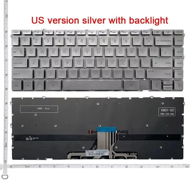 New US Laptop Keyboard for HP ENVY X360 13-BA 13T-BA TPN-C147 13-BD 13-AY TPN-C145 13-AY0055AU TPN-C147 with backlight