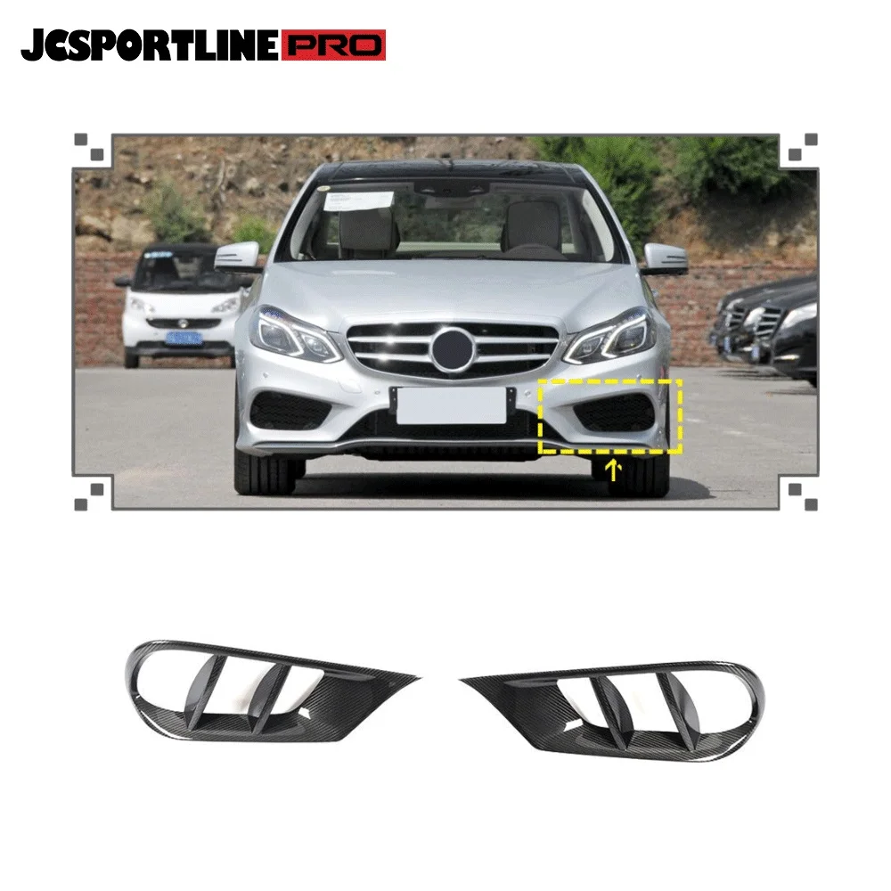 

Передний бампер из углеродного волокна для Mercedes Benz E Class W212, вентиляционная отделка, 4 двери, 2013-2016