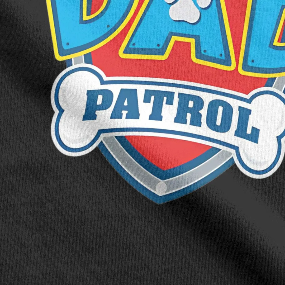 최고의 아빠 순찰 티셔츠, 재미있는 개 만화 레저 코튼 티셔츠, 라운드 칼라 반팔 티셔츠, 선물 아이디어 상품