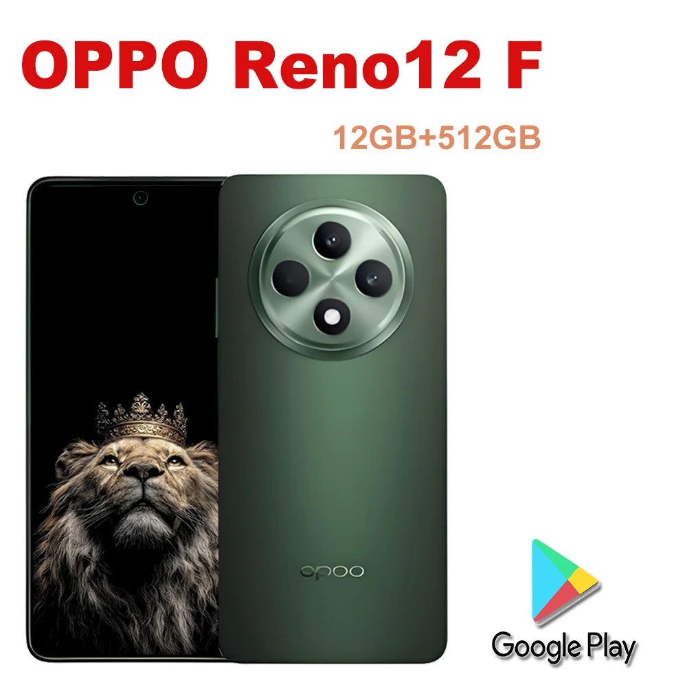 OPPO Reno 12F Smart Phone That Supports Type-C Headphone Plug/Large Memory Smart Phone That Supports Screen Fingerprint/Facial R