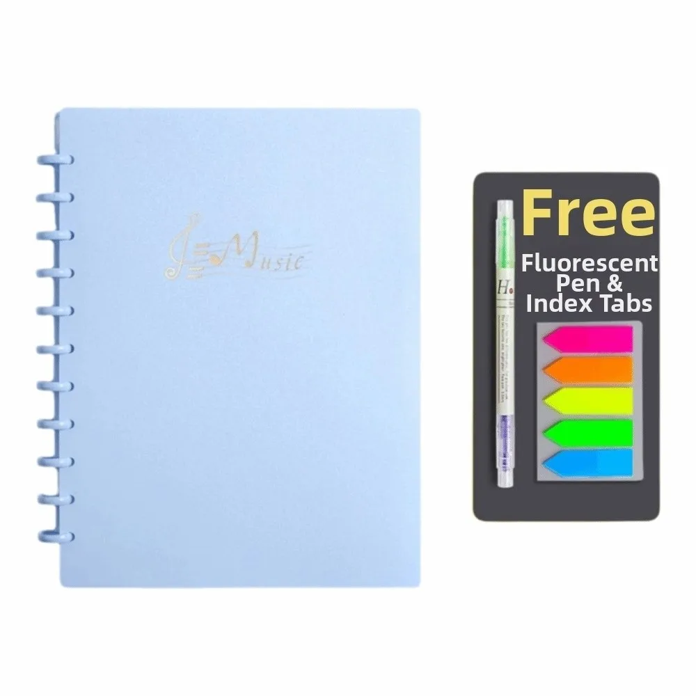 Transparent Music Score Folder Portable Flexible Piano Score Insert Durable Thickened Loose Leaf Music Folder For Guzheng