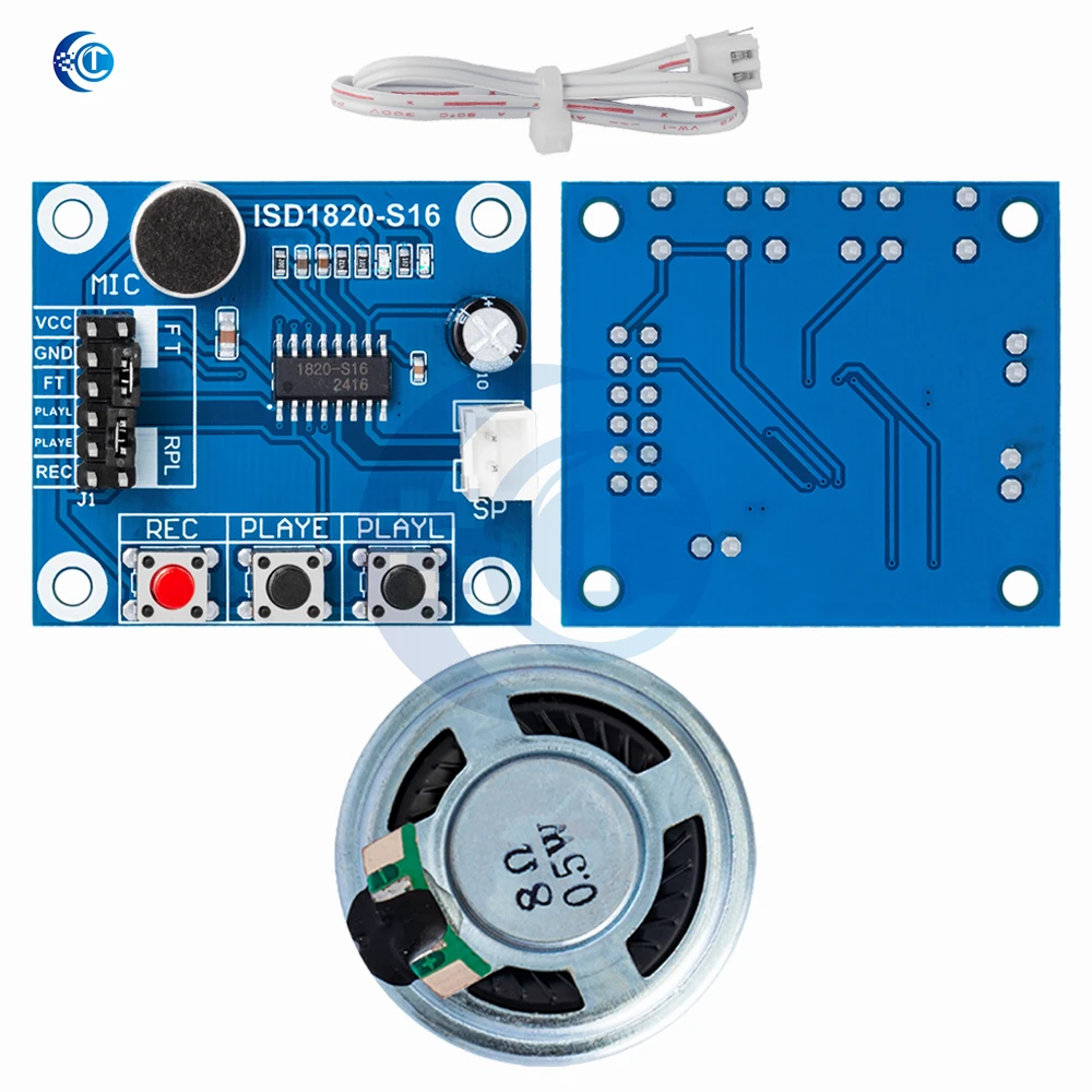ISD1820 وحدة صوت مع ميكروفون ومكبر صوت ، لوحة هاتف ، لوحة صوت