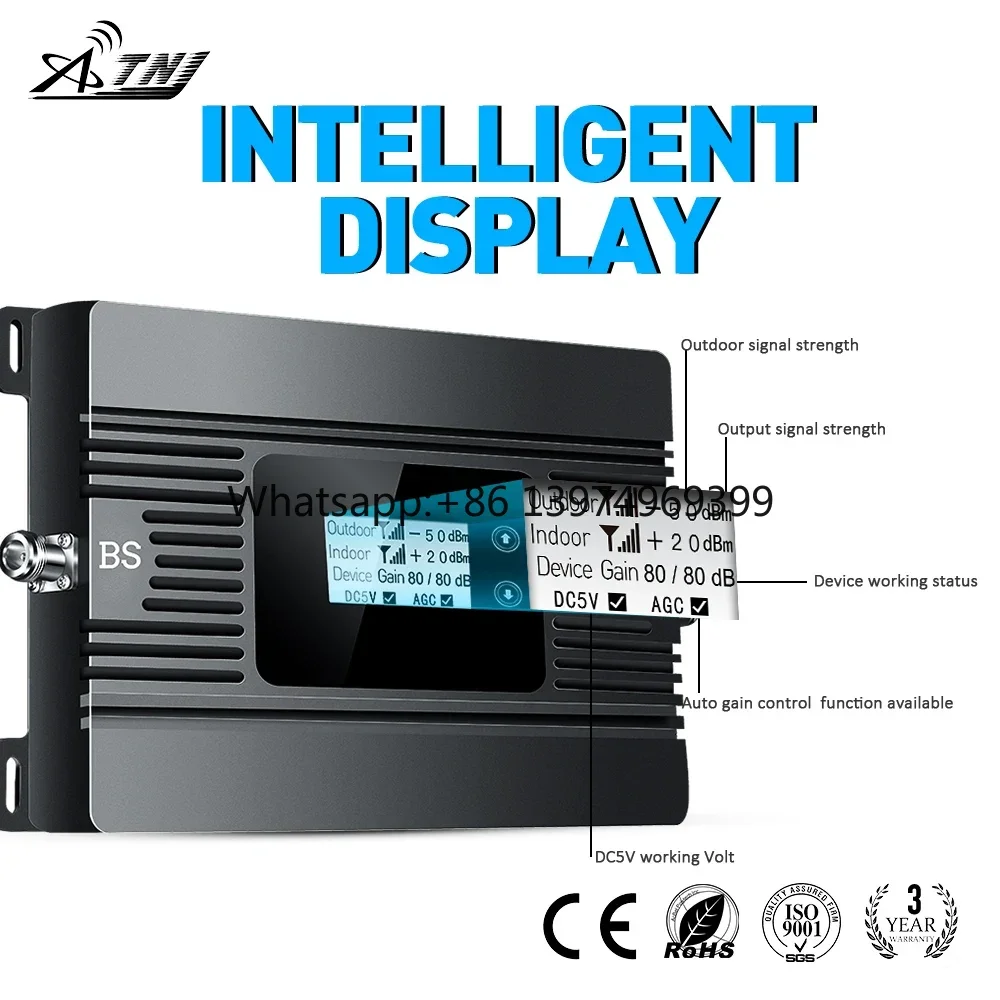 27dBm Power UMTS 2100MHz Single Band Amplifier Signal 3G WCDMA Cellphone Booster Repeater Full Kit factory