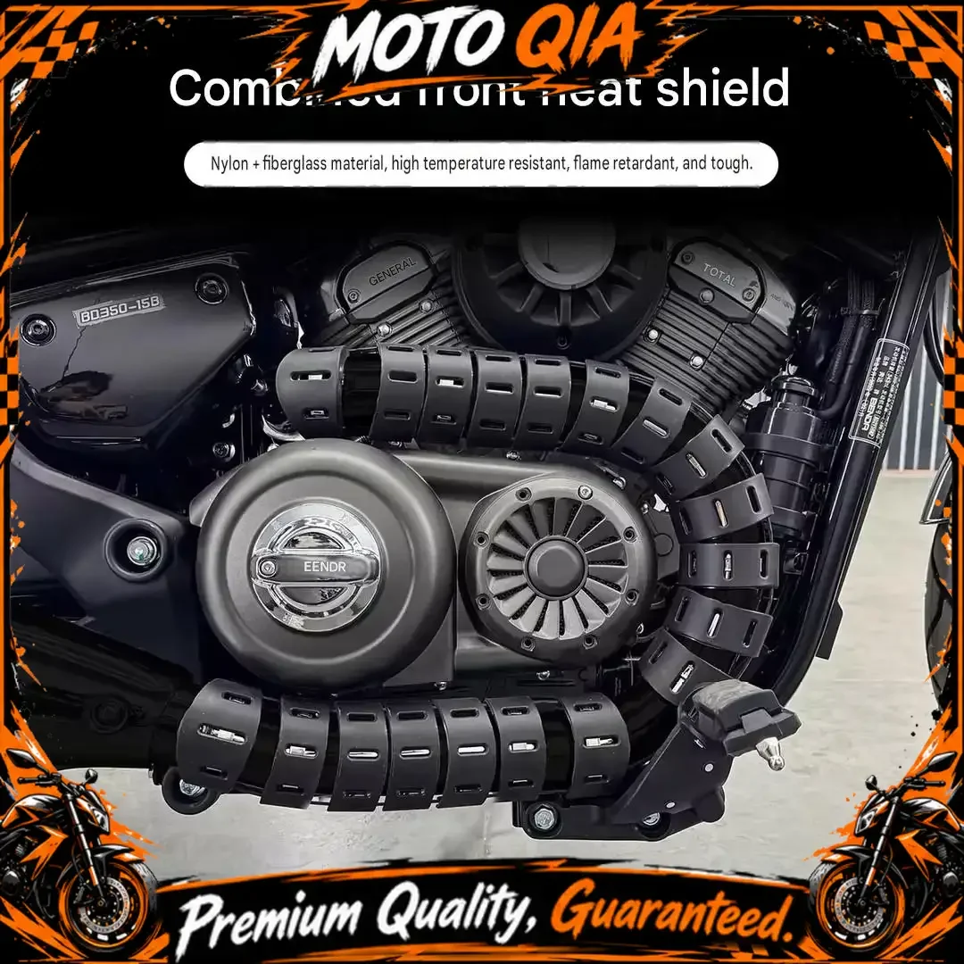 Exhaust Heat Shield Protective Cover Modified Accessories Fit BENDA Chinchilla 350 Rock 250 Napoleon Bob 500 Dark Flag 500