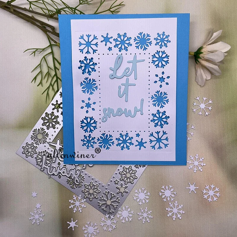 

Snowflake background Metal Cutting Dies Stencils For DIY Scrapbooking Decorative Embossing Handcraft Die Cutting Template
