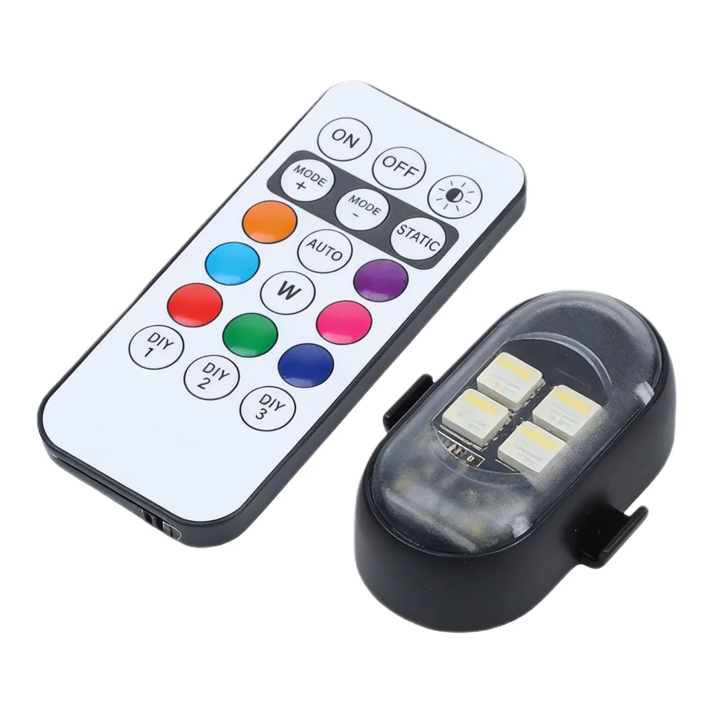 5V Voltage Car Motorcycle Lights RGB for flash Lamp 8-Color for flash Lamp Always Light Setting for versatile Application USB