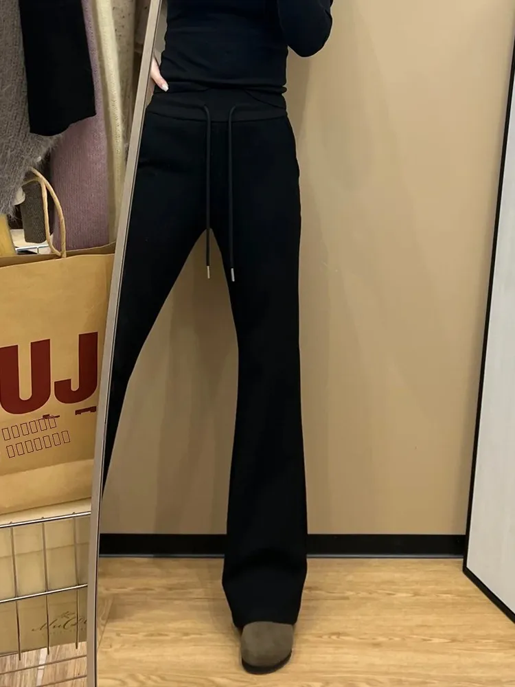 بنطلون يوجا نسائي كاجوال مقاس كبير 75، بنطلون رياضي صيفي واسع الساق، بنطلون طويل مريح وخفيف الوزن للتنحيف