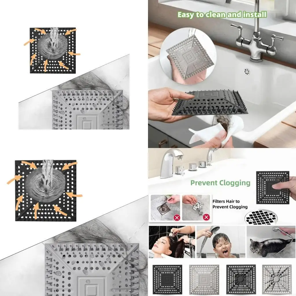 

Silicone Floor Drain Cover Mesh Sink Strainer Kitchen Bathroom Accessories L43B