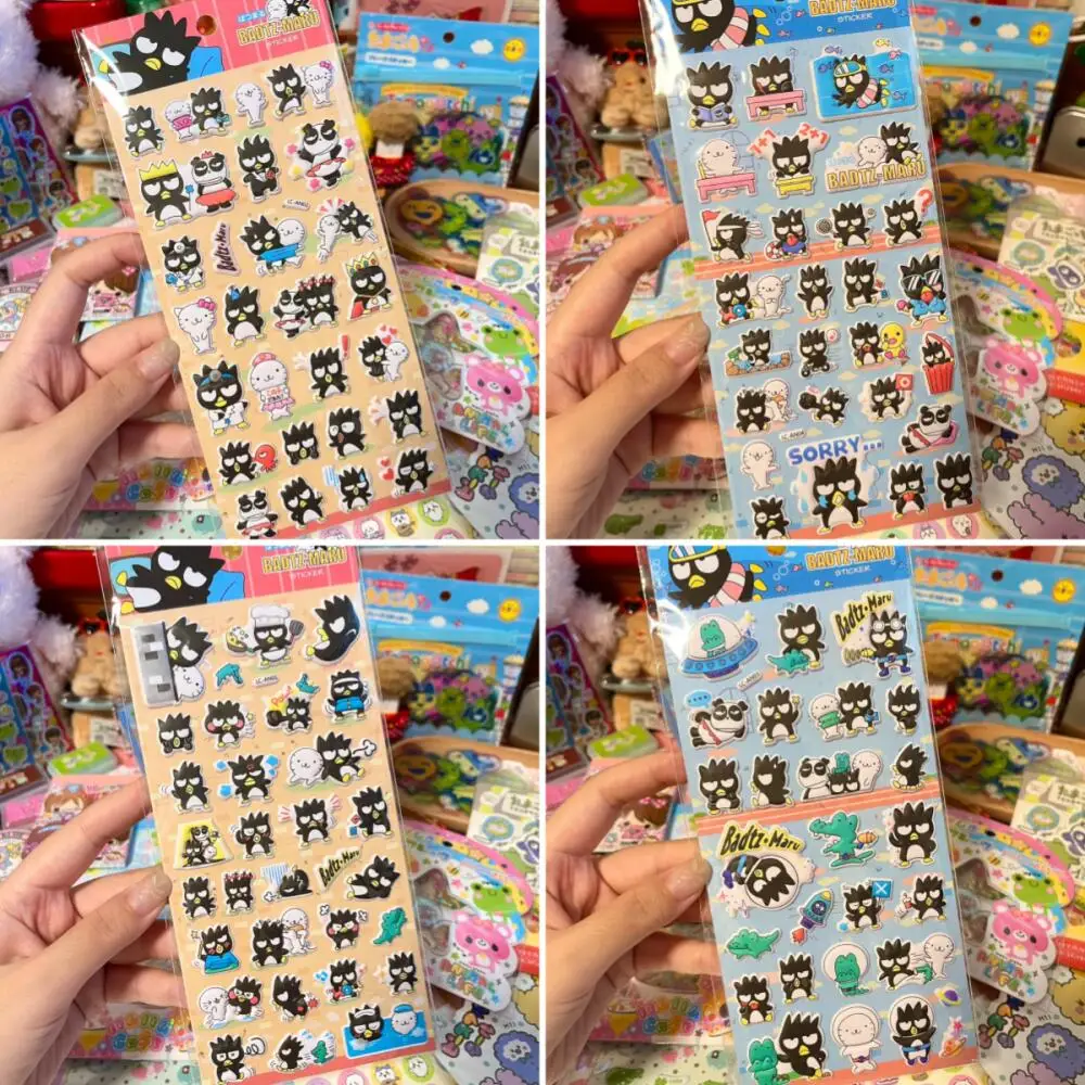 

Sanrio Badbadtz-Maru Bubble Cotton Three-Dimensional Sticker Diy Notebook Water Cup Stationery Box Decorate Friend Birthday Gift