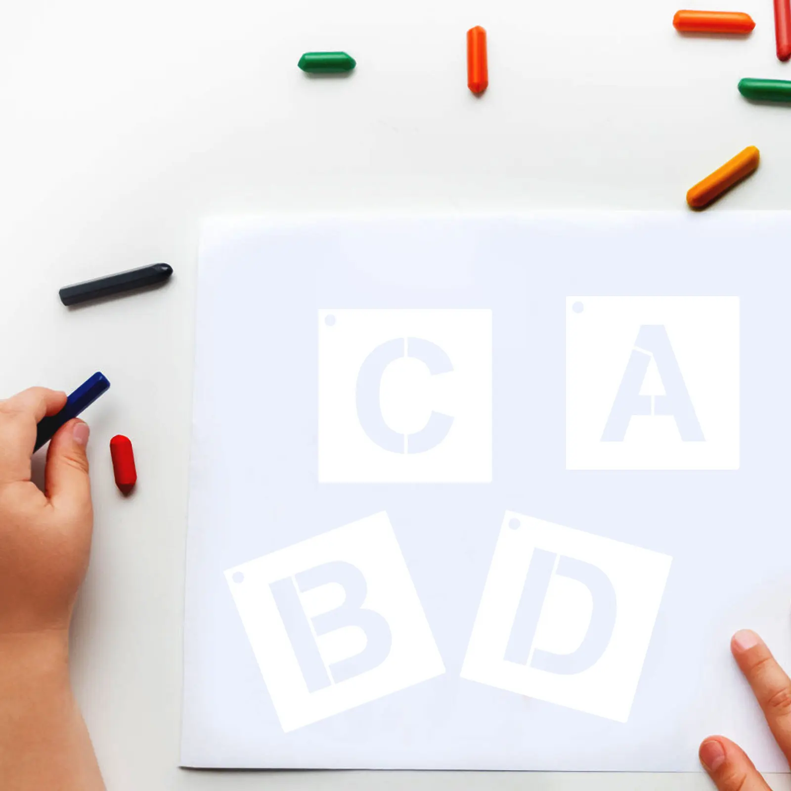 36Pcs Letter Number Stencils Reusable Alphabet Painting Templates for Craft Wall Chalkboard Sign DIY Projects Stencil Letters