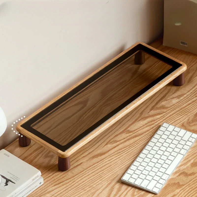 Multifunctional Wooden Organizer for Home Office Computer Height Bracket Monitor Screen Bracket Raise The Line of Sight