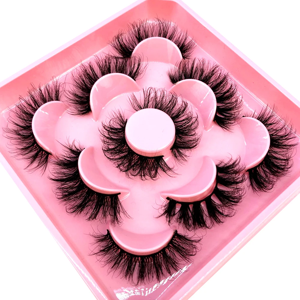 キャットアイまつげ 3D ナチュラルつけまつげ Dカール ふわふわ ソフト クロス 5ペア マンガまつげ ふんわりナチュラルまつげエクステ メイクアップ