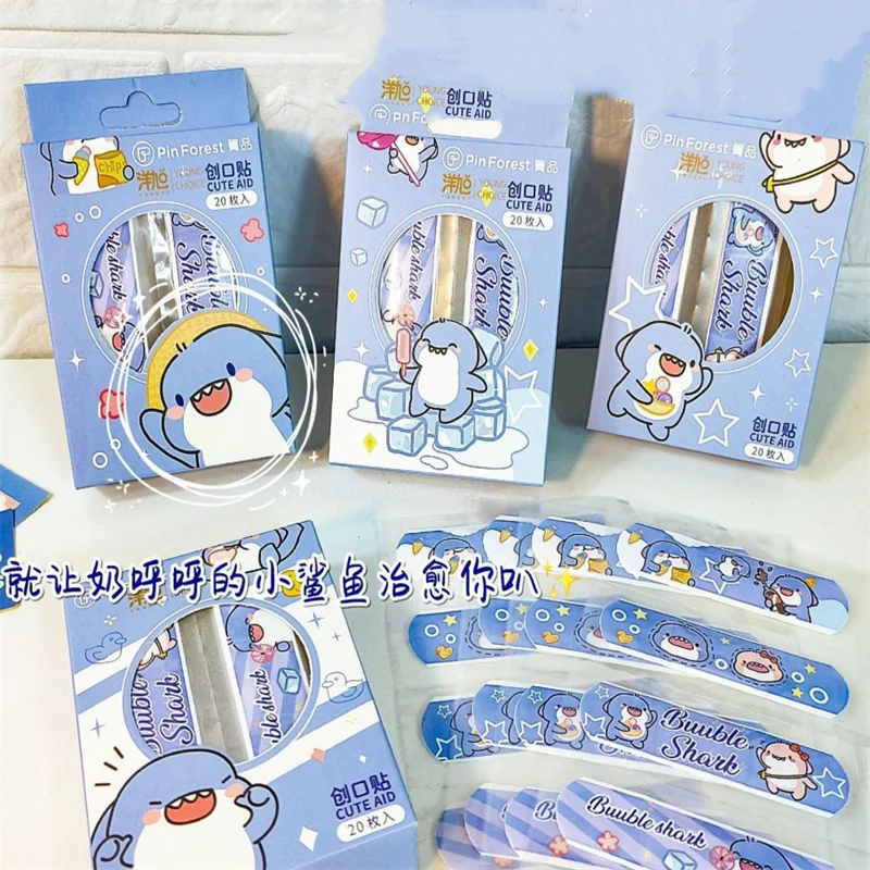 New 20pcs Cute Cartoon Kids Waterproof Adhesive Bandages Wound Plaster First Aid Emergency Kit Band Aid Stickers for Children