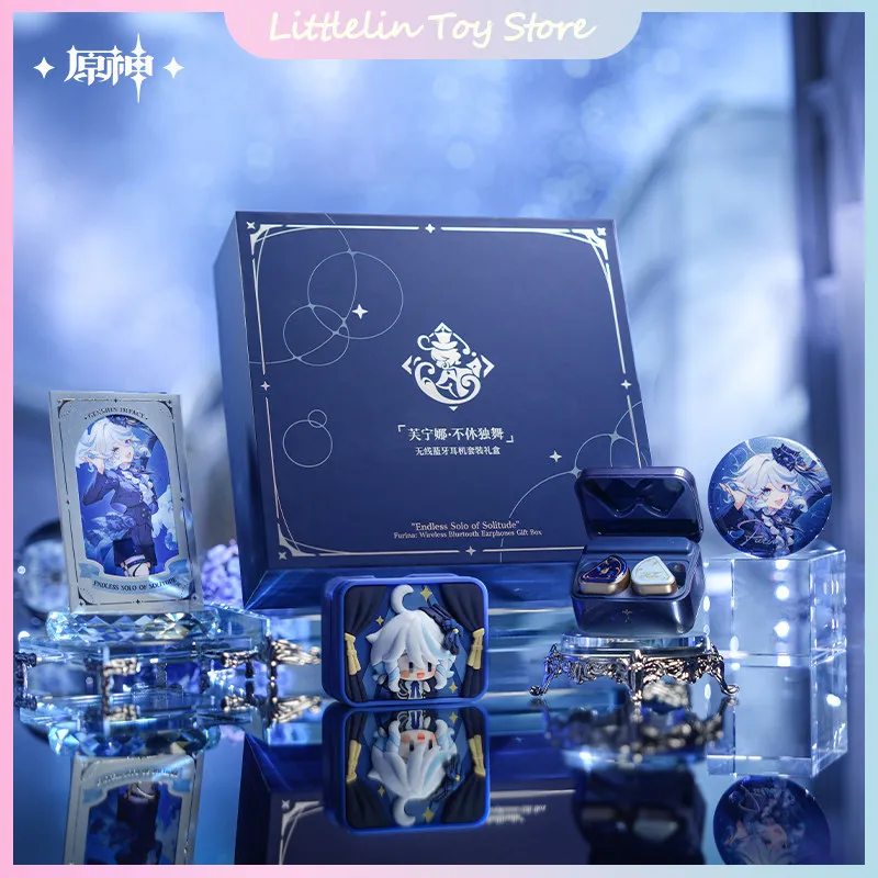 

Новая официальная беспроводная Bluetooth-гарнитура Genshin Impact из серии «Бесконечное одиночество» с шумоподавлением, подарочная коробка, подарок на день рождения