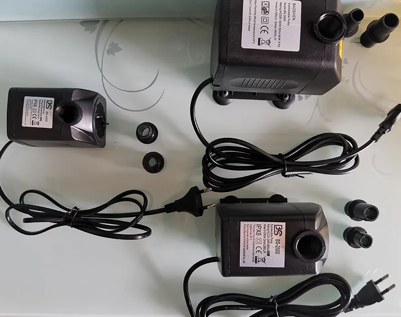 Water Pump With LED Light, Circulation Sprayer for Rockery, Fish Tank, Pond, Bonsai Fountain Decor, Humidifying Use