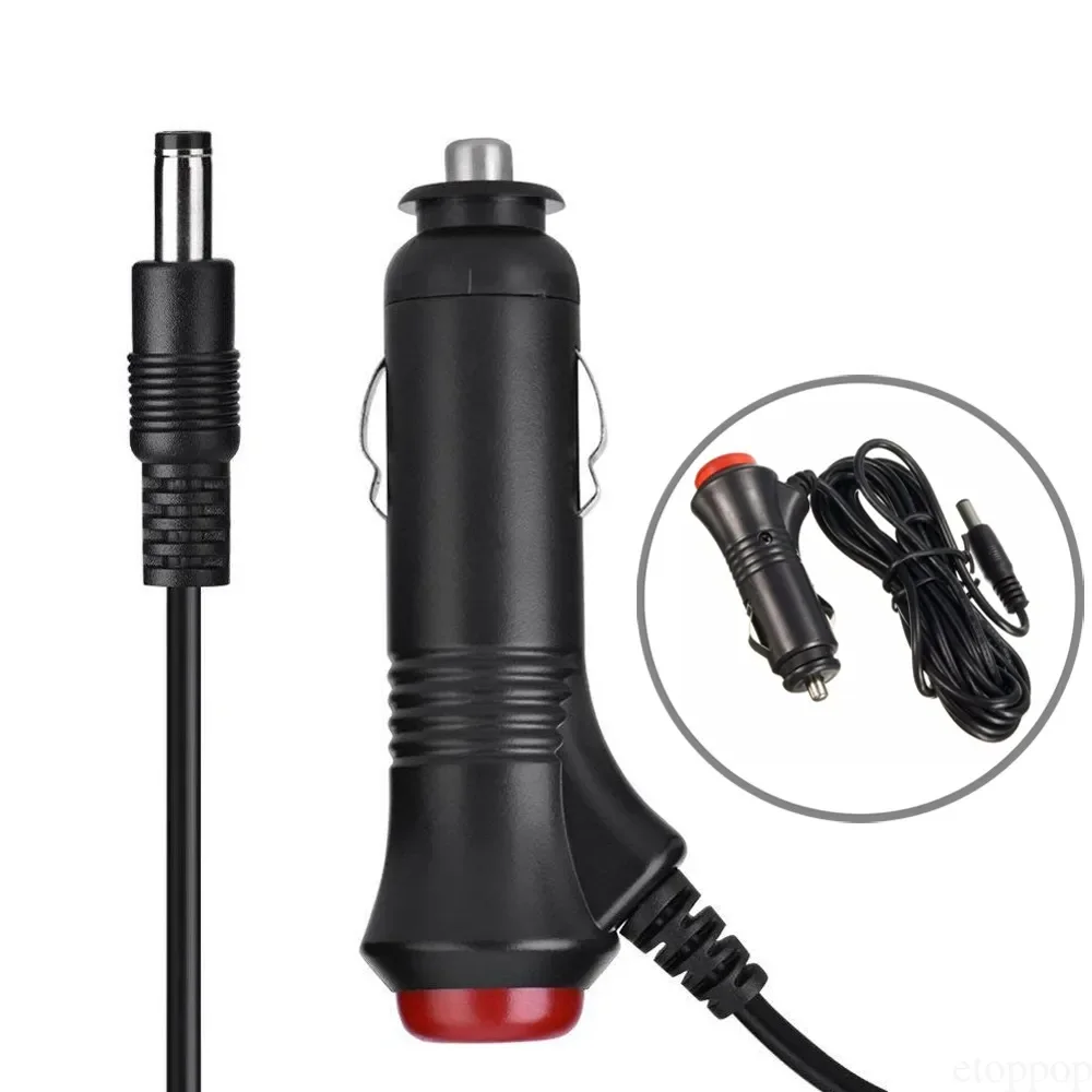 

QueenDer Car Power Cord Extension Cord Universal Car Fridge Cable Power Switch Adapter 12V