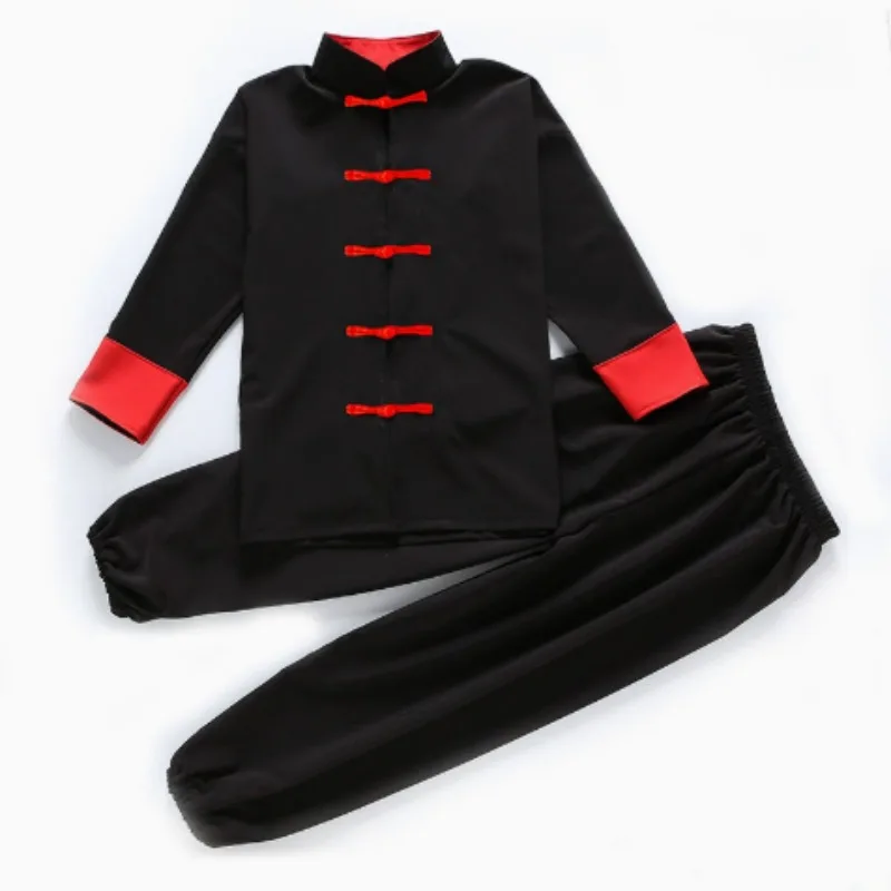 Kung Fu Uniform Traditional Chinese Clothing For Boys Girls Wushu Costume Top Pants Suit Set Tai Chi Folk stage Outfit