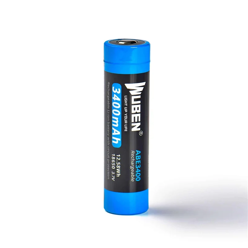 WUBEN ABE3400  3400mAh 18650 Battery 3.7V 6A