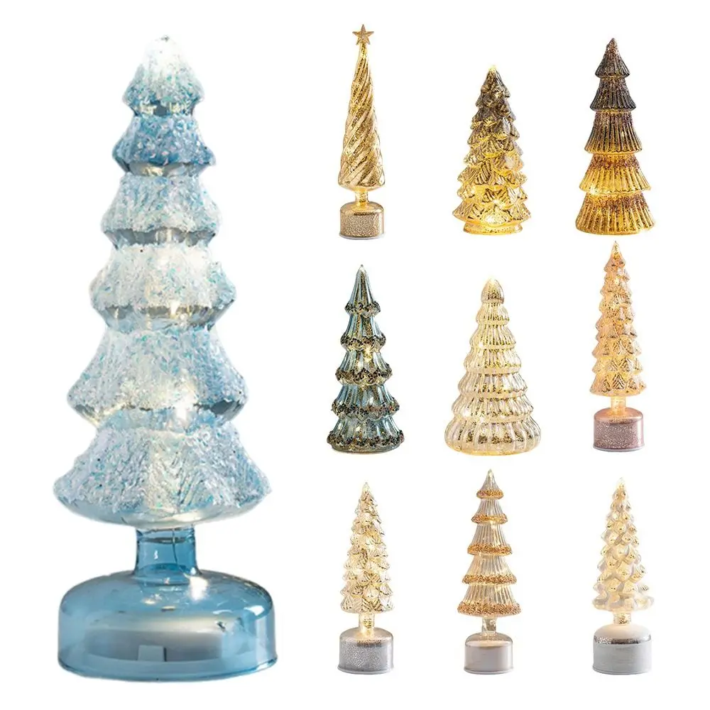 

Multicolor Christmas Tree Light Rotating LED Lamp Christmas Ambient Lighting Ornament Snow View Xmas Decorative Lighting
