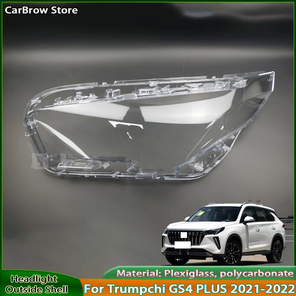 

Transparent Headlamp Cover Plexiglass For Trumpchi GS4 PLUS 2021-2022 Headlight Housing Shell Lamp Shade Lens