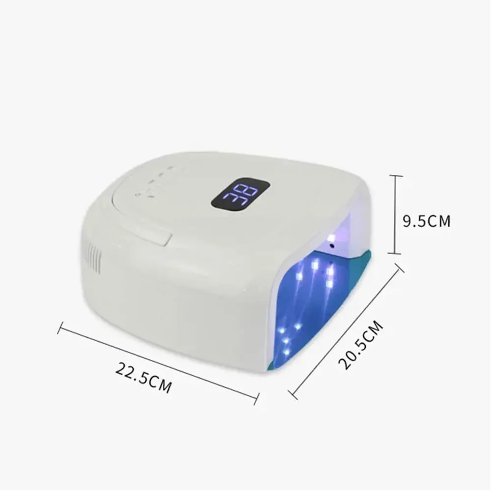 15600mAh 60W Rechargeable Nail Lamp S20 Wireless Gel Polish Dryer Manicure Machine Pedicure Light Cordless Nail UV LED Lamp