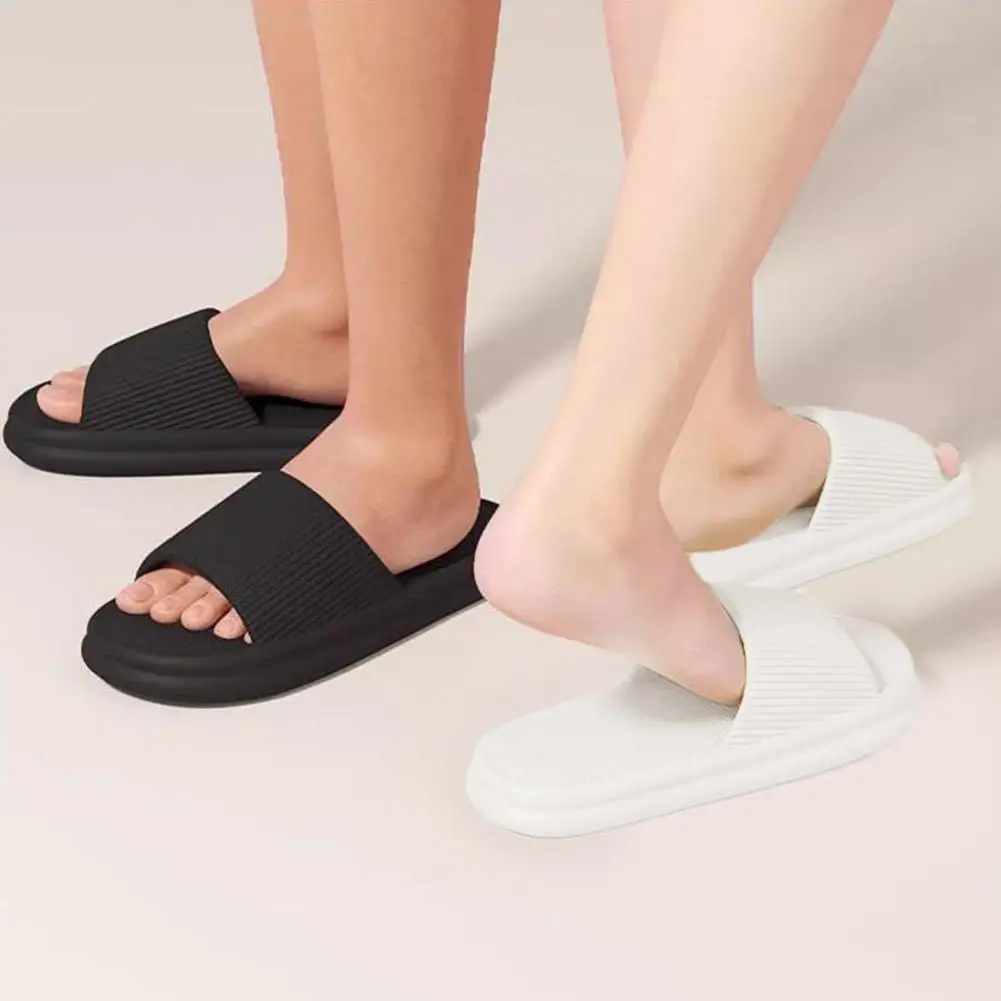Runs Small Thick Platform Cloud Slippers EVA Soft Sole Pillow Slides Summer Flip Flops Women Non Slip Bathroom Home Slippers