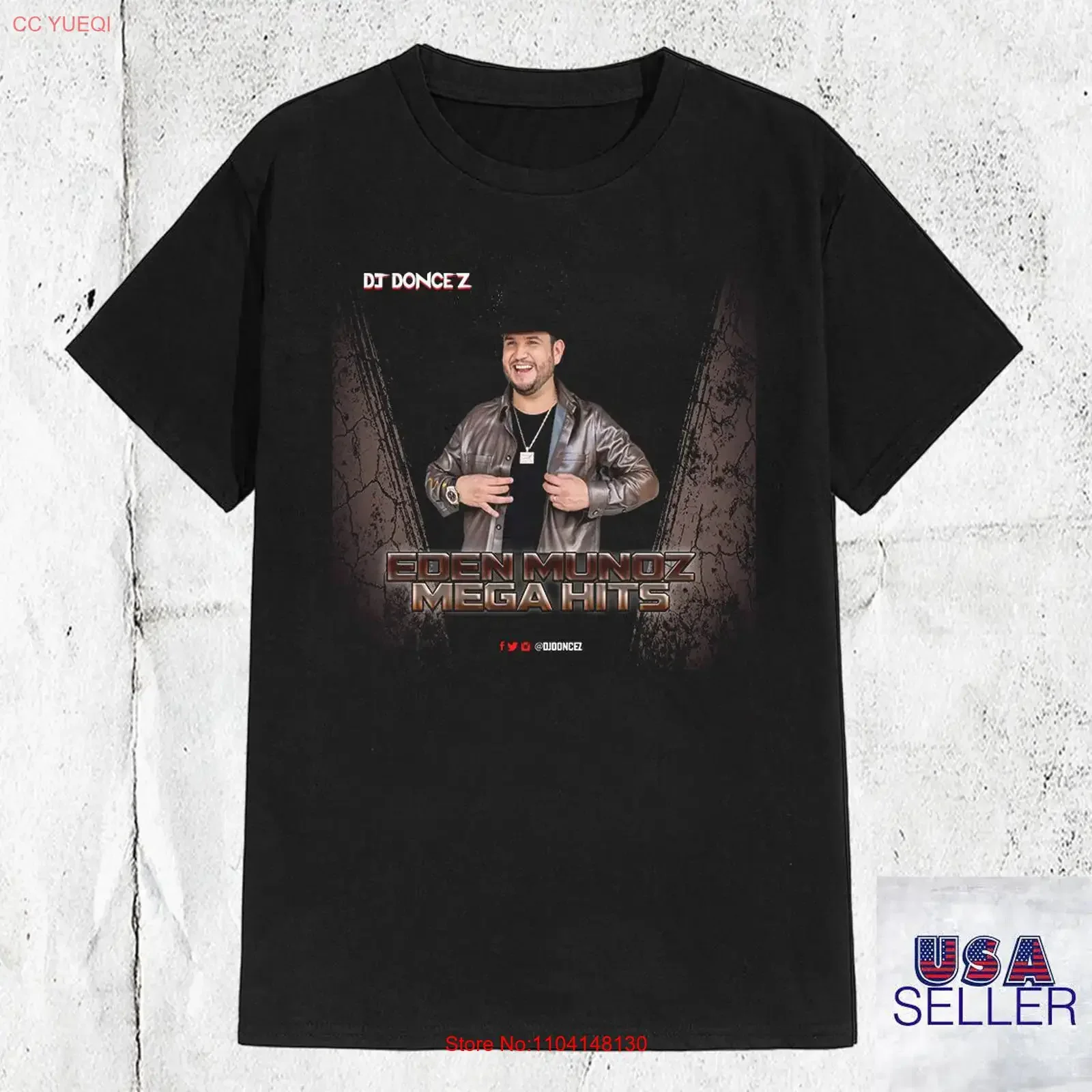 DJ DonCez Eden Muñoz Mega Hits T Shirt Size S 5XL vintage Washed graphic Top For Everyday Wear streetwear Versatile Stretched