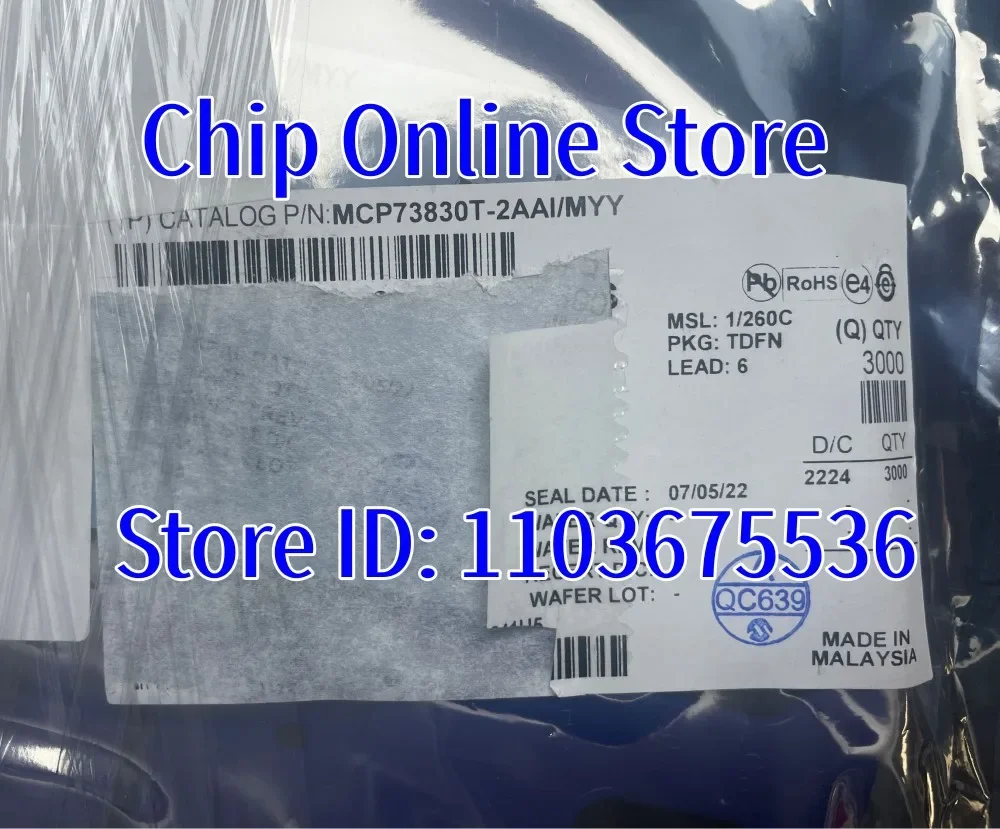 5 ~ 100 قطعة MCP73830T-2AAI/MYY MCP73830T MCP73830 TDFN-6 جديد الأصلي شاحن بطارية #2