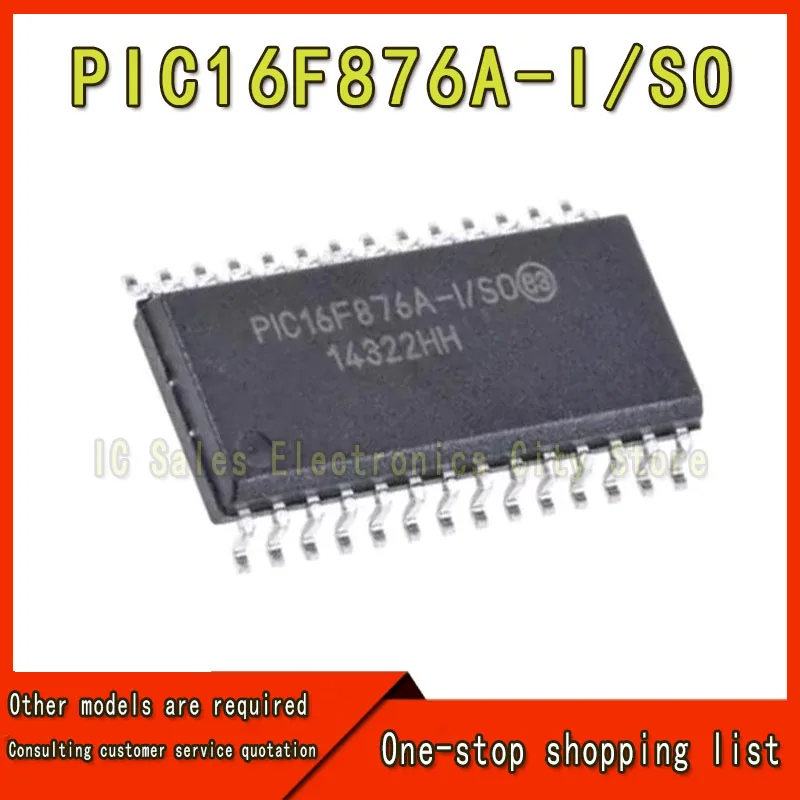 1-10PCS PIC16F876A-I/SO P16F876A P16F876 16F876A 16F876 SOP-28