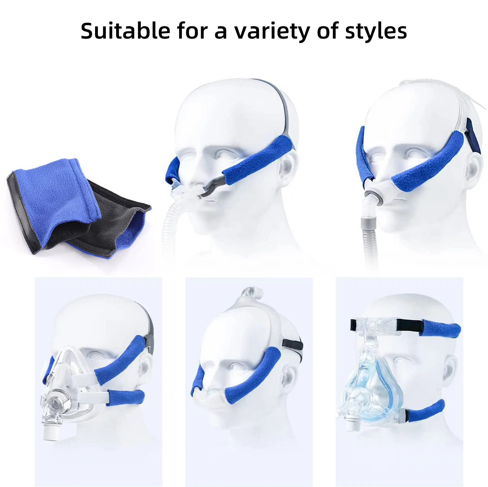 8 Packs CPAP Strap Covers, CPAP Strap Comfort Pads, CPAP face Pads, Comfortable CPAP supplies, Mask Cover for Reducing Red Marks