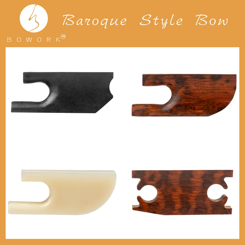 

BOWORK Snakewood & Ebony Violin Bow Frog Baroque Style Violin Bow Parts 4/4 Violin Fiddle Replacement