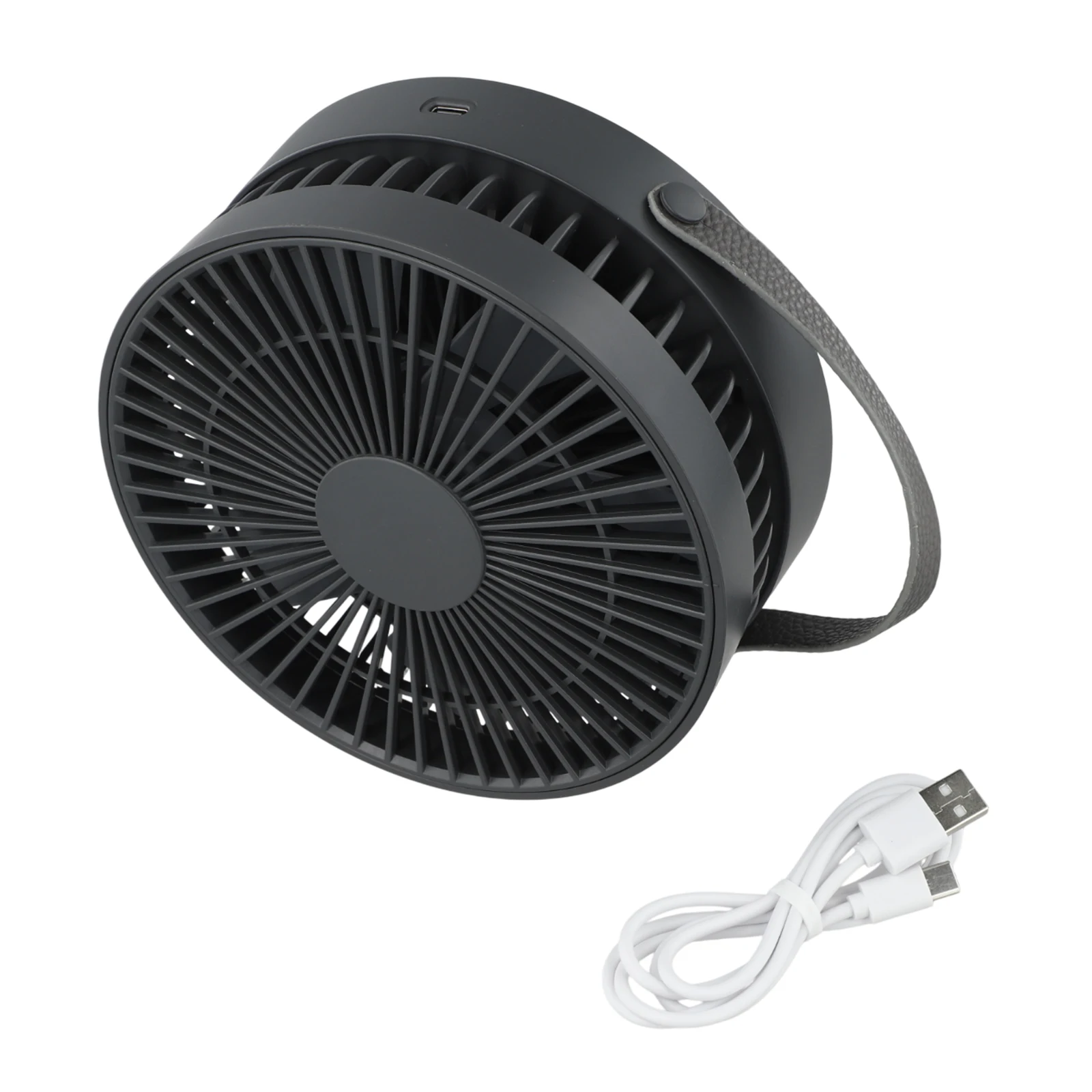 Digital Display Fan Folding Rechargeable Fan Built-in Rechargeable Battery Compact Design For Travel Easy To Monitor Settings