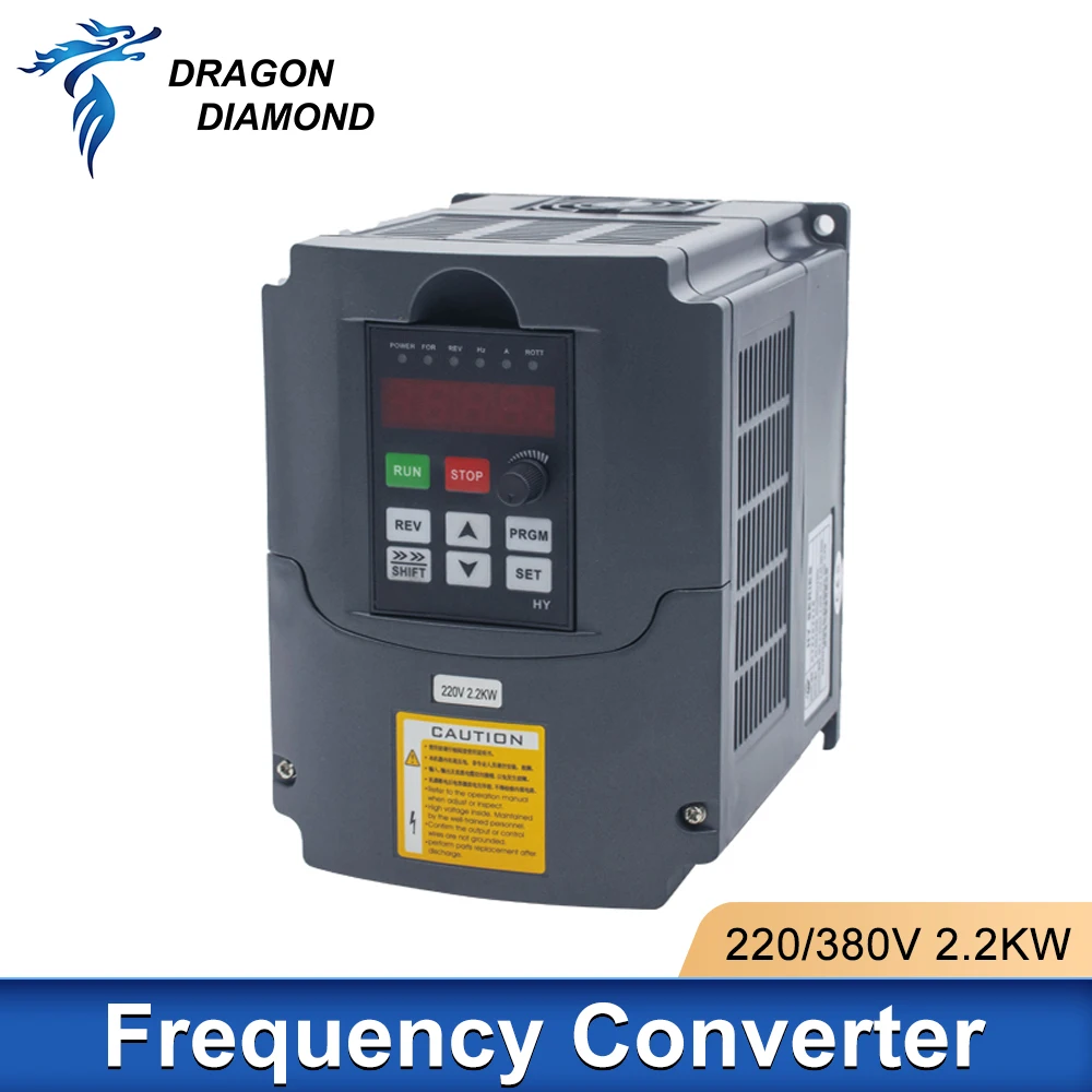 2.2KW HY Variable Frequency Driver 380V 220V 0-400Hz 3P Output VFD Huanyang Inverter for CNC Spindle Motor Speed Control
