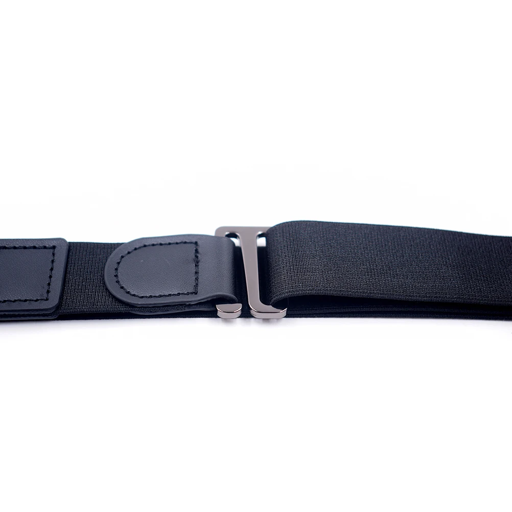 1Set Unisex Shirt Stay Belt Crinkle-Resistant Anti-Slip Adjustable Length Strong Clip Force Shirt Lock Belt Office Formal
