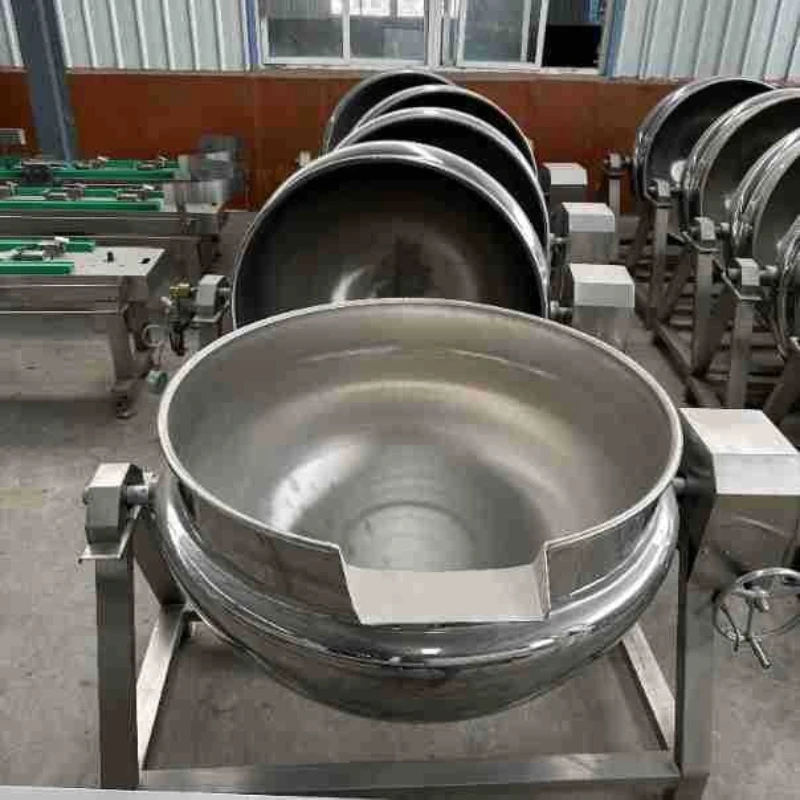 Fully automatic tilting electric heating sandwich pot, porridge soup, meat deli, braised sauce, hot pot base, stirring sandwich