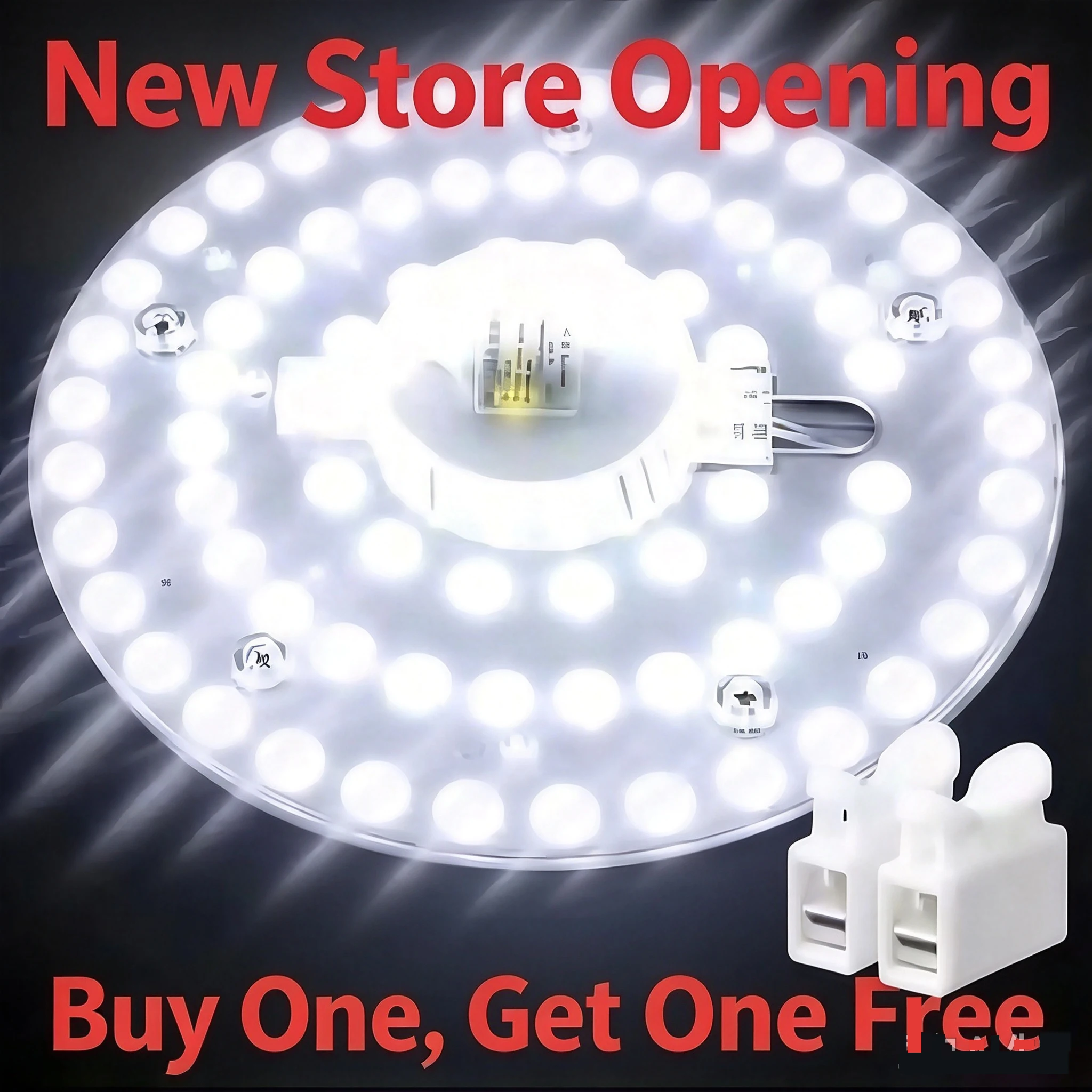 LED Ceiling Light Replacement Core Magnetic Energy Saving Light Module Tool-Free Easy Install for Home Living Room Lighting