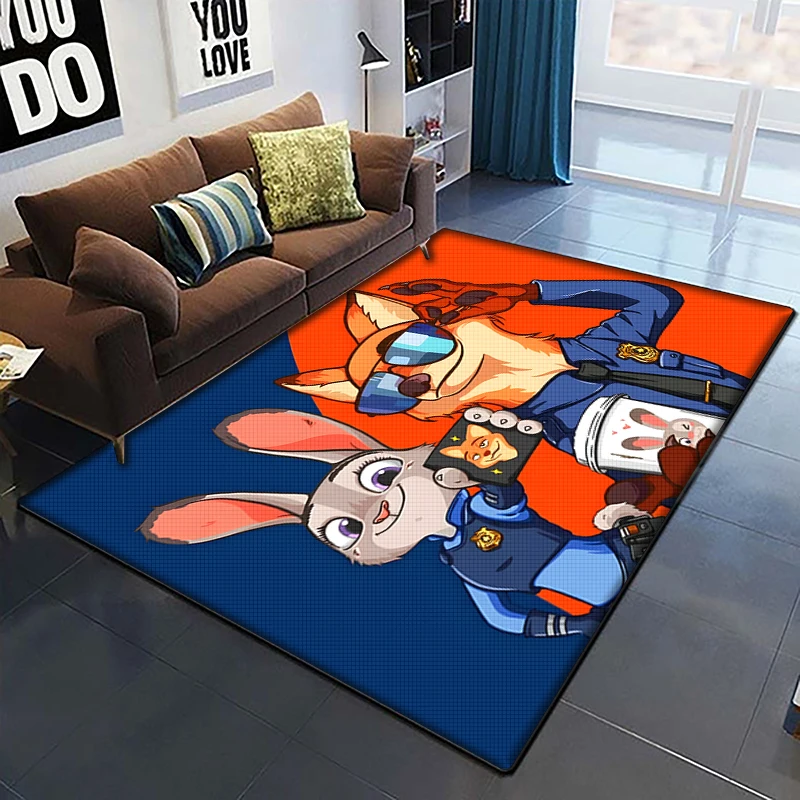 

Fashion area carpet for children,Zootopia, Living room Bedroom floor mat Kitchen mat Children's Bedroom Mat, bedroom Judy Nick