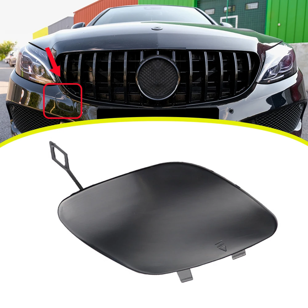 Car Front Rear Bumper Tow Hook Eye Coupler Trailer Cover Plug For Mercedes-Benz W205 C-Class C300 C350e C400 C43AMG 2015-2018