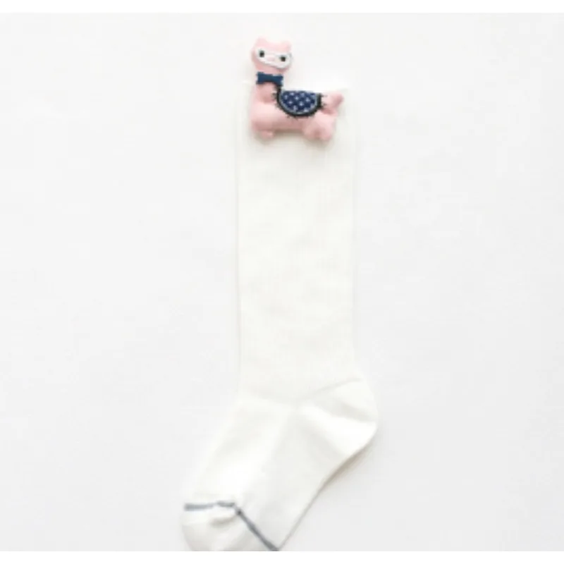 Autumn and Winter Trendy Children's Socks, Cute Candy Colored Girls' Versatile Mid Tube Socks